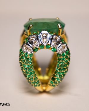Zambian Emerald Majestic Ring