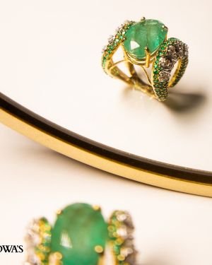 Zambian Emerald Majestic Ring