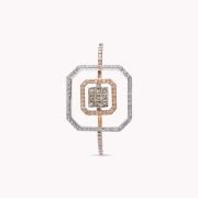 Power Grid Two Finger Diamond Ring