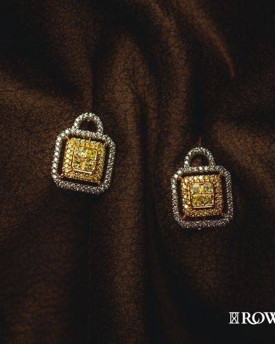 Petit Cushion Fancy Yellow Diamond Earrings