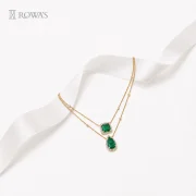 Emerald Elegance with Diamonds