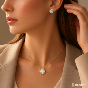 Ethereal Bloom Diamond Pendant with Chain