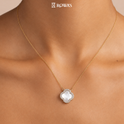 Ethereal Bloom Diamond Pendant with Chain