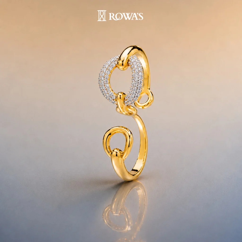 Executive Elegance Two Finger Diamond Ring