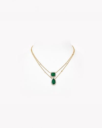 Emerald Elegance with Diamonds