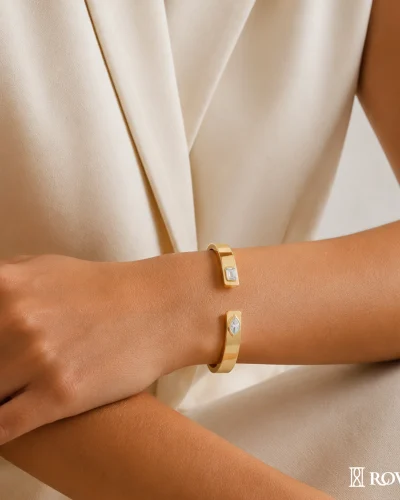 Twin Sparkle Diamond Minimalist Bracelet