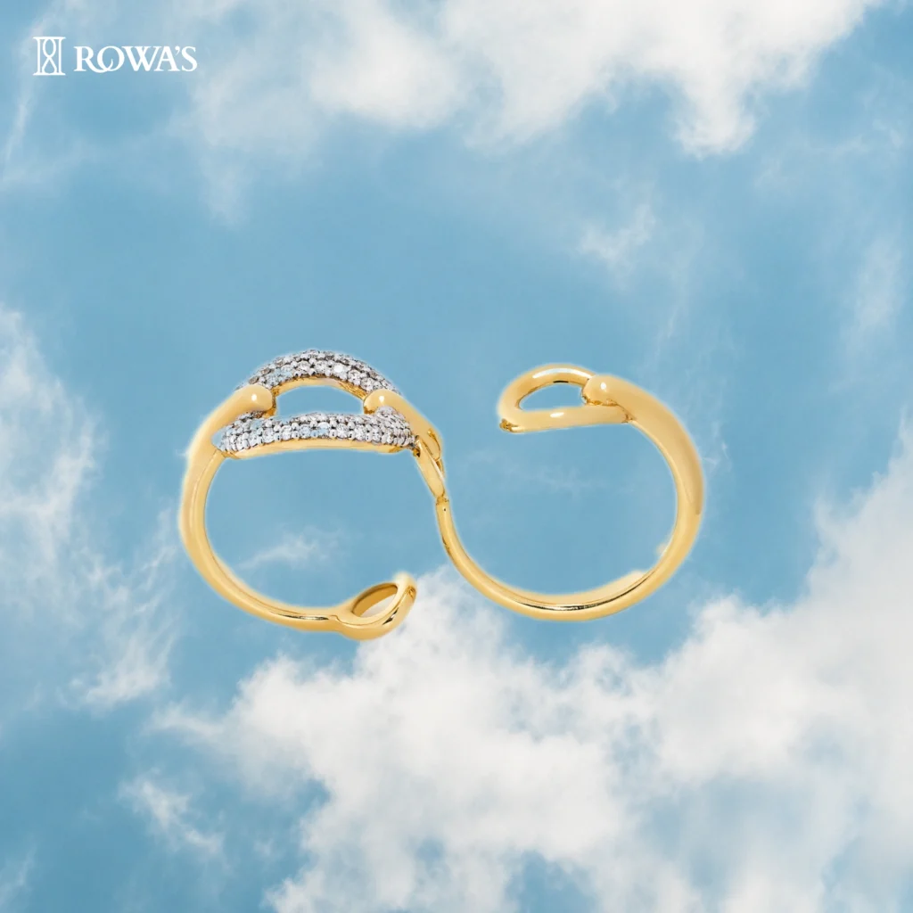 Executive Elegance Two Finger Diamond Ring