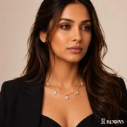 Brilliance Cluster Diamond Necklace