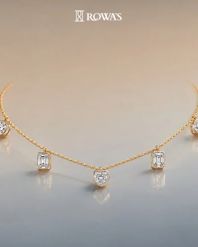 Brilliance Cluster Diamond Necklace
