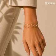 Three Line Brilliance Diamond Minimalist Bracelet