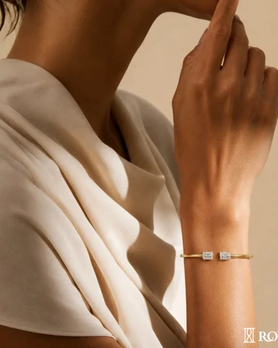 Subdued Sparkle Minimalist Diamond Bracelet