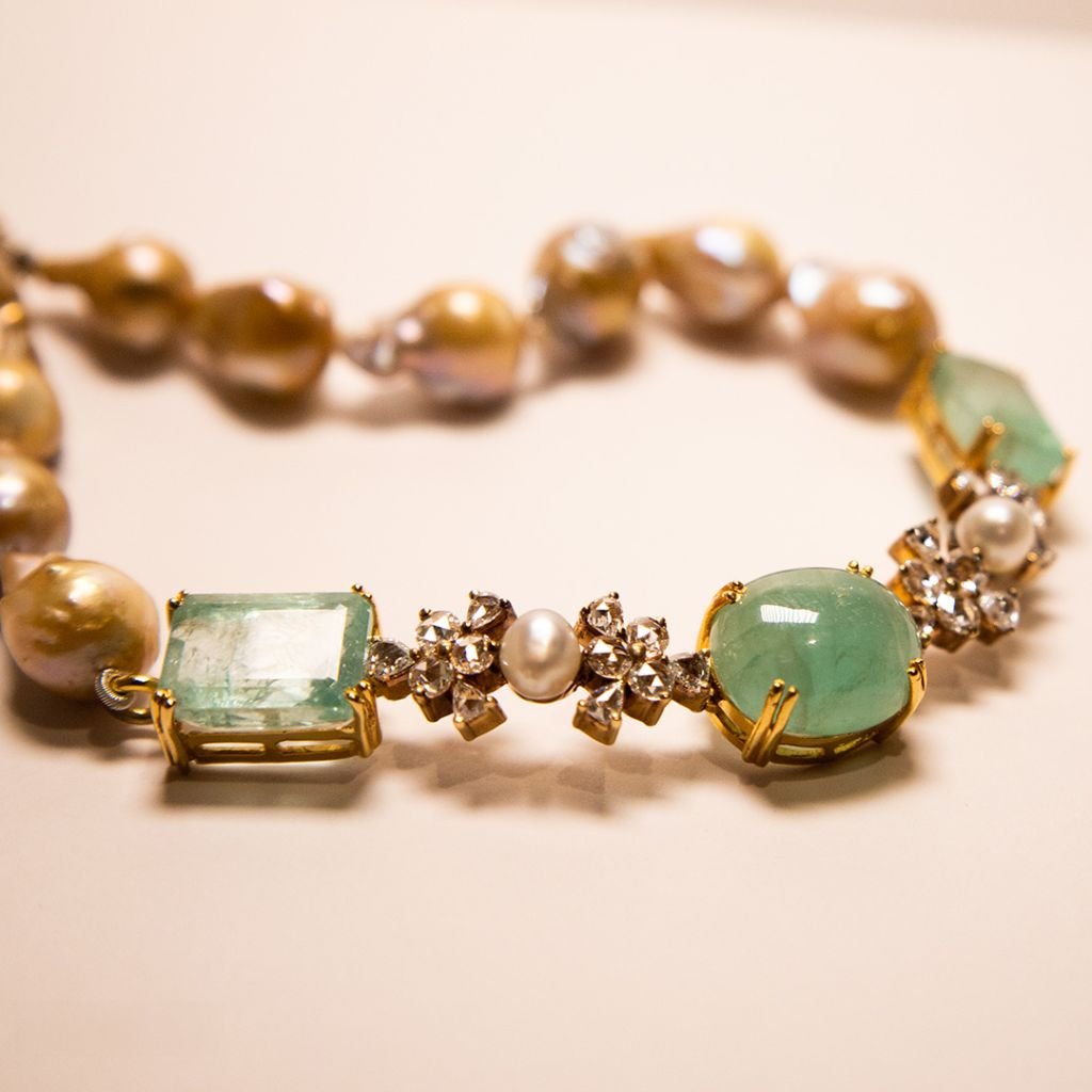 Emerald Pearl Necklace