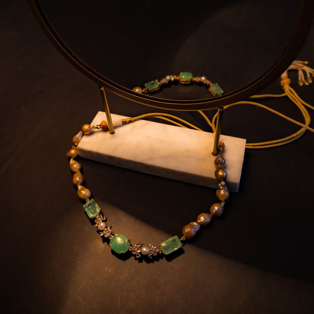 Emerald Pearl Necklace