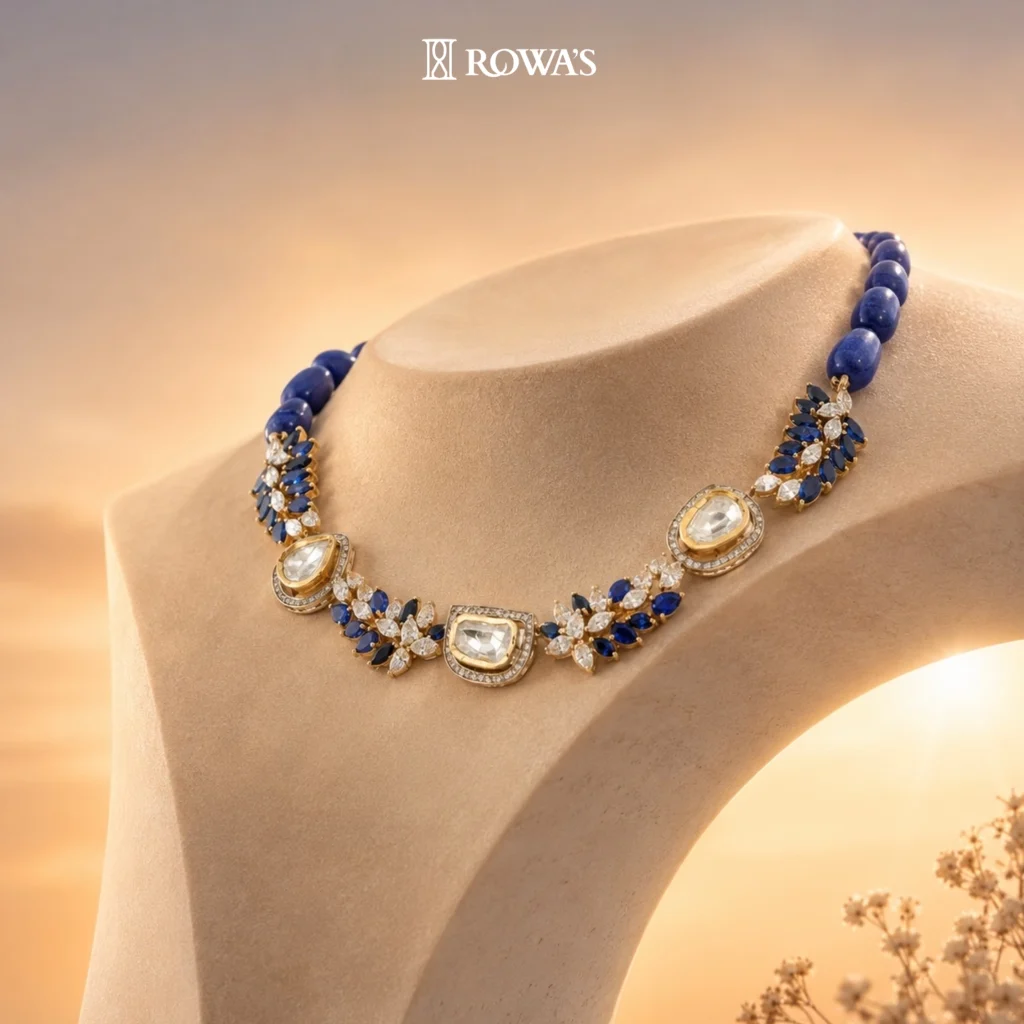 Aurora Majestic Necklace with Uncut Diamonds