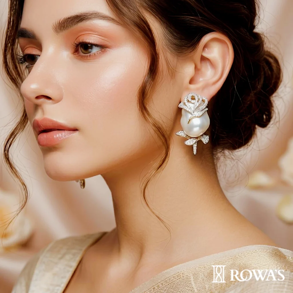 Blush Rose Pearl Earrings