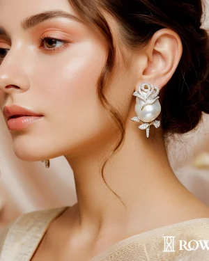 Blush Rose Pearl Earrings