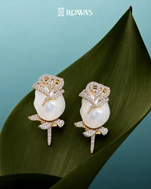 Blush Rose Pearl Earrings