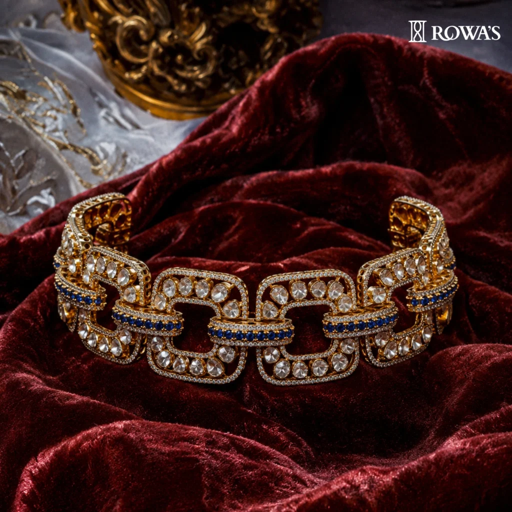 Deco Allure Diamond And Uncut Necklace