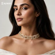 Deco Allure Diamond And Uncut Necklace