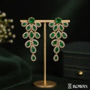 Emerald Foliage Earrings