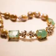 Rowas Emerald Pearl Necklace