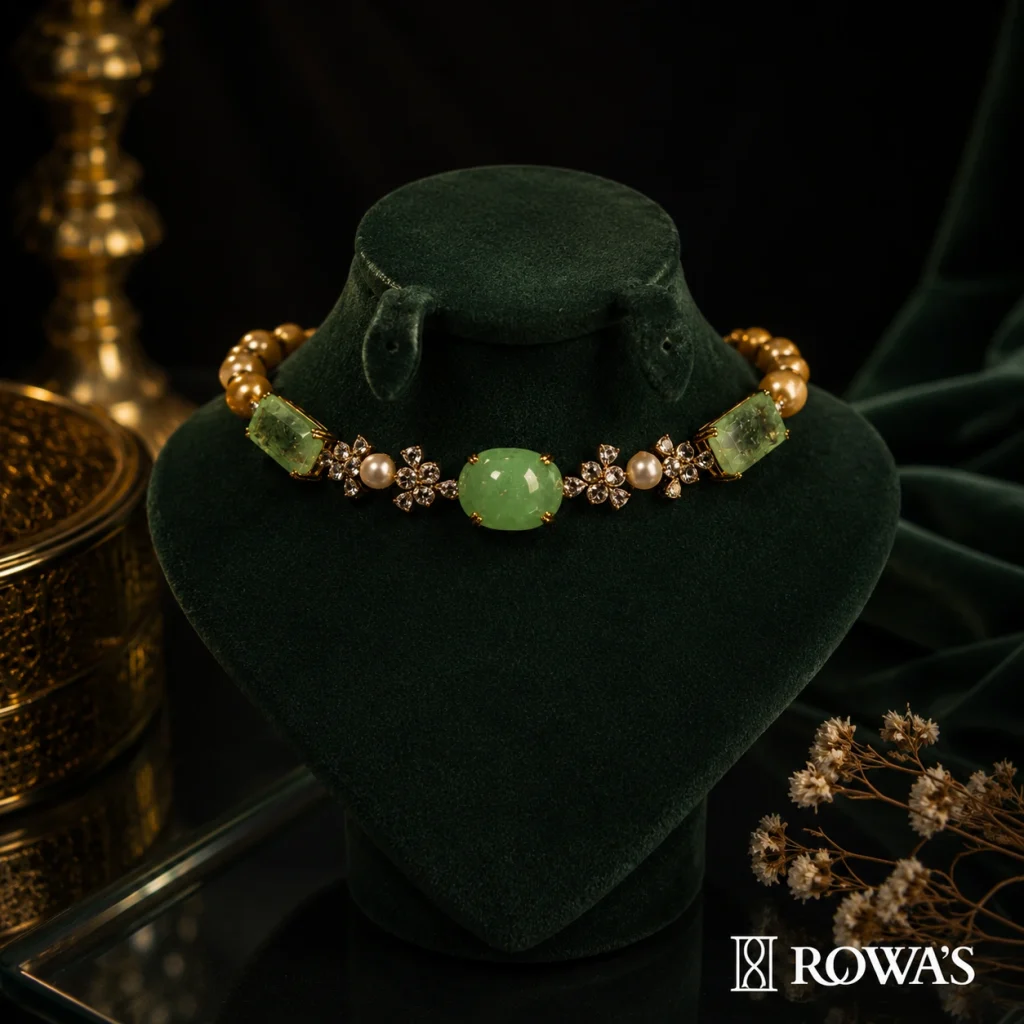 Emerald Pearl Necklace
