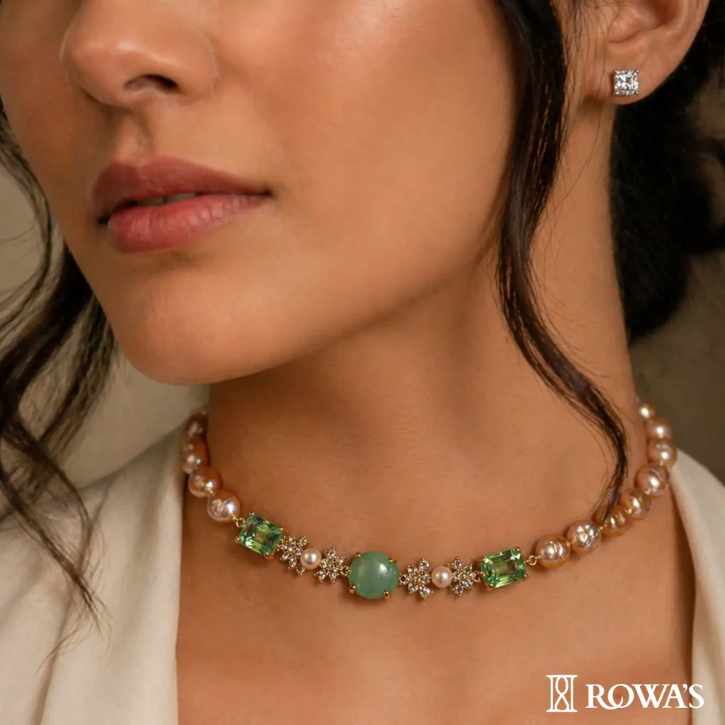 Emerald Pearl Necklace