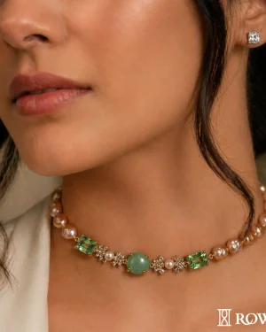 Emerald Pearl Necklace