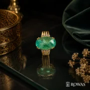 Exclusive Oval Emerald Splendor Ring