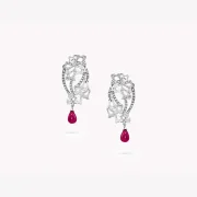 Garden of Eden Earrings in Rosecut Diamonds