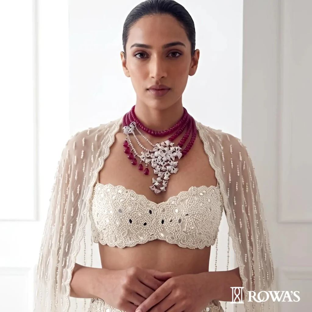 Garden of Eden Necklace in Rosecut Diamonds