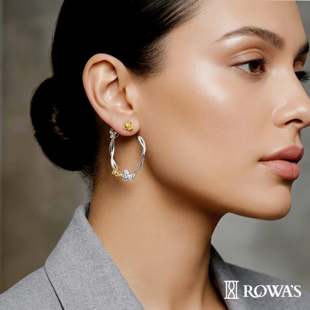 Love Petal Diamond Earrings