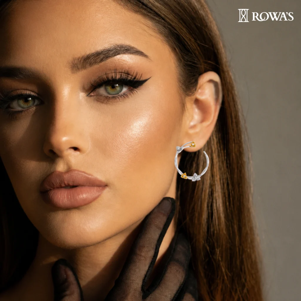 Love Petal Diamond Earrings