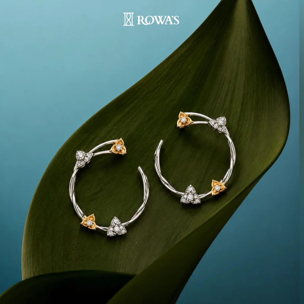 Love Petal Diamond Earrings