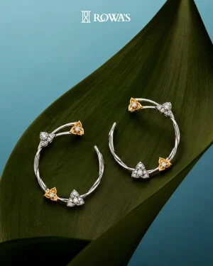 Love Petal Diamond Earrings
