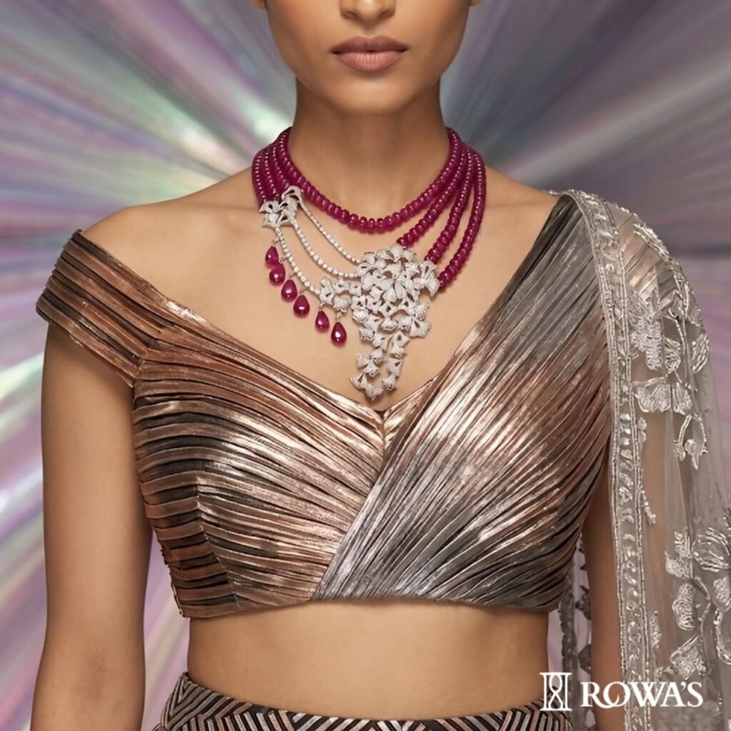 Garden of Eden Necklace in Rosecut Diamonds