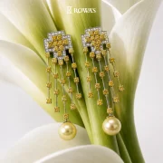 Radiant Cascade Fancy Yellow Diamond Earrings Radiant Cascade Fancy Yellow Diamond Earrings Radiant Cascade Fancy Yellow Diamond Earrings