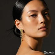 Radiant Cascade Fancy Yellow Diamond Earrings