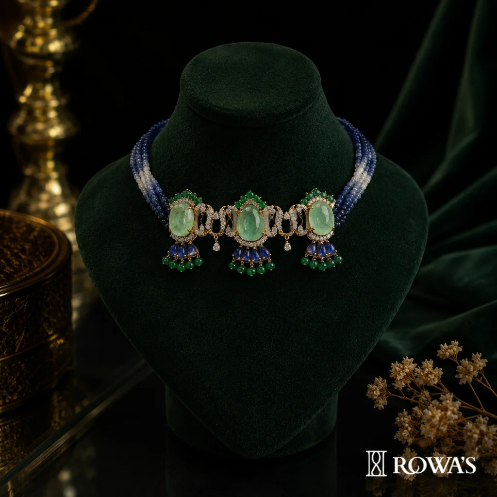 Regal Tapestry Emerald Choker