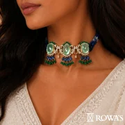 Regal Tapestry Emerald Choker Rowas