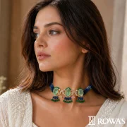 Regal Tapestry Emerald Choker Rowas