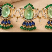 Regal Tapestry Emerald Choker Rowas