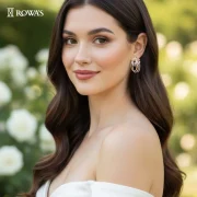 Tri-Color Rose Harmony Diamond Earrings