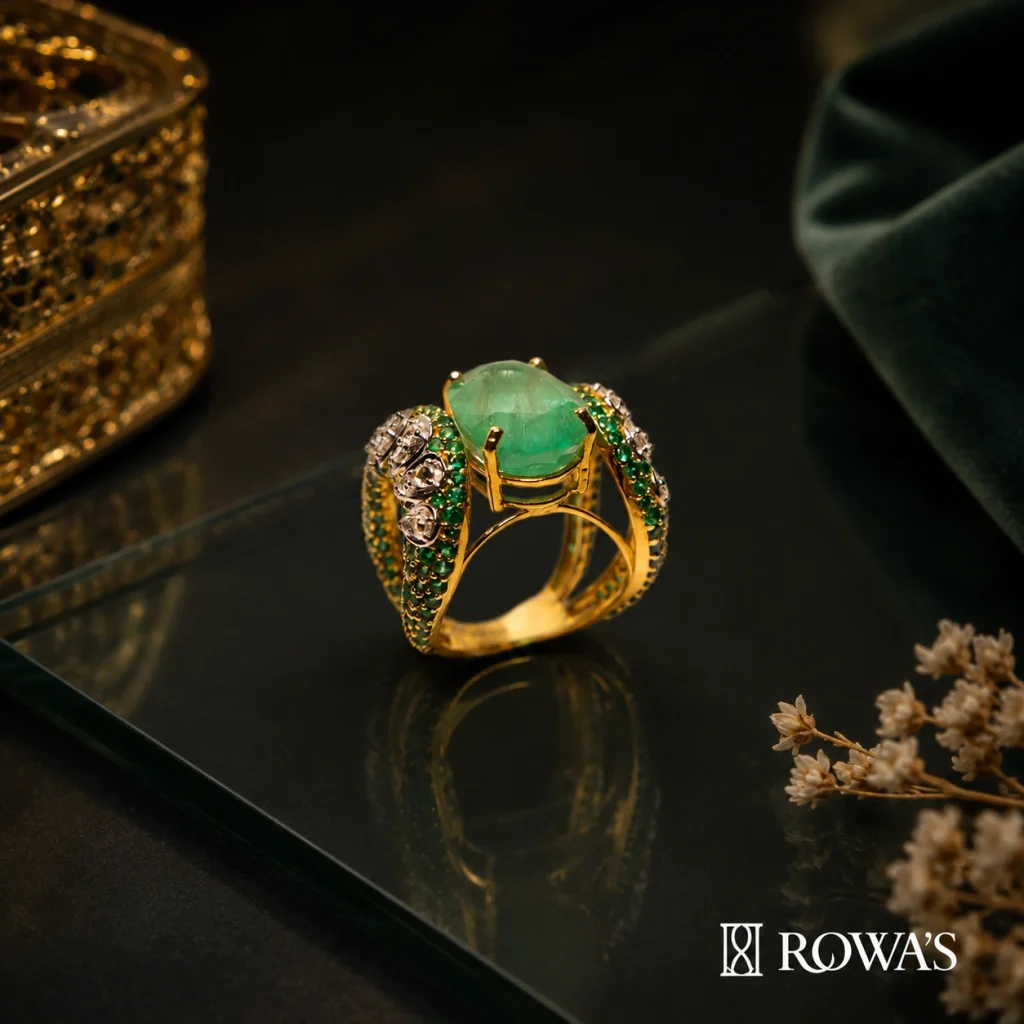 Zambian Emerald Majestic Ring