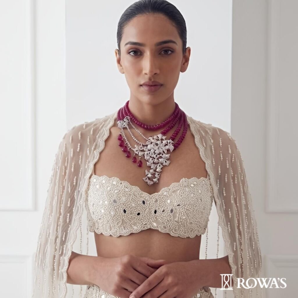 Garden of Eden Necklace in Rosecut Diamonds