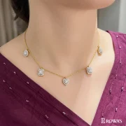 Brilliance Cluster Diamond Necklace