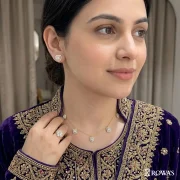 Brilliance Cluster Diamond Necklace