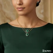 Emerald Elegance with Diamonds
