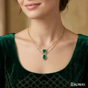 Emerald Elegance with Diamonds