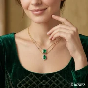 Emerald Elegance with Diamonds